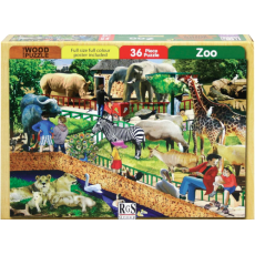 A4 "Zoo" 36 Piece Wooden Puzzle       A4 "Zoo" 36 Piece Wooden Puzzle